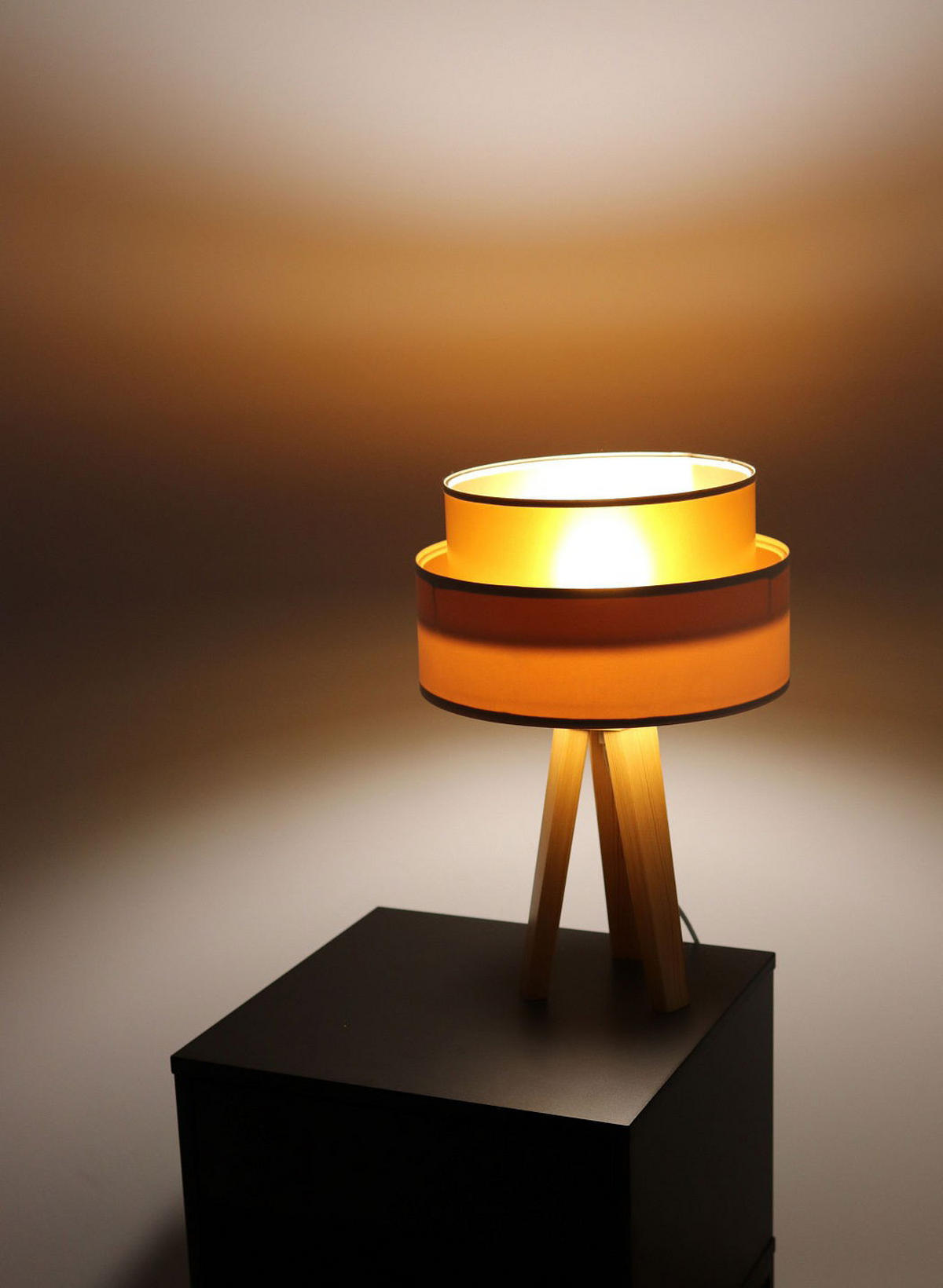 TISCHLAMPE Weiß 30/45 cm - Braun, Kunststoff (30/0.7/45cm) - ONZENO