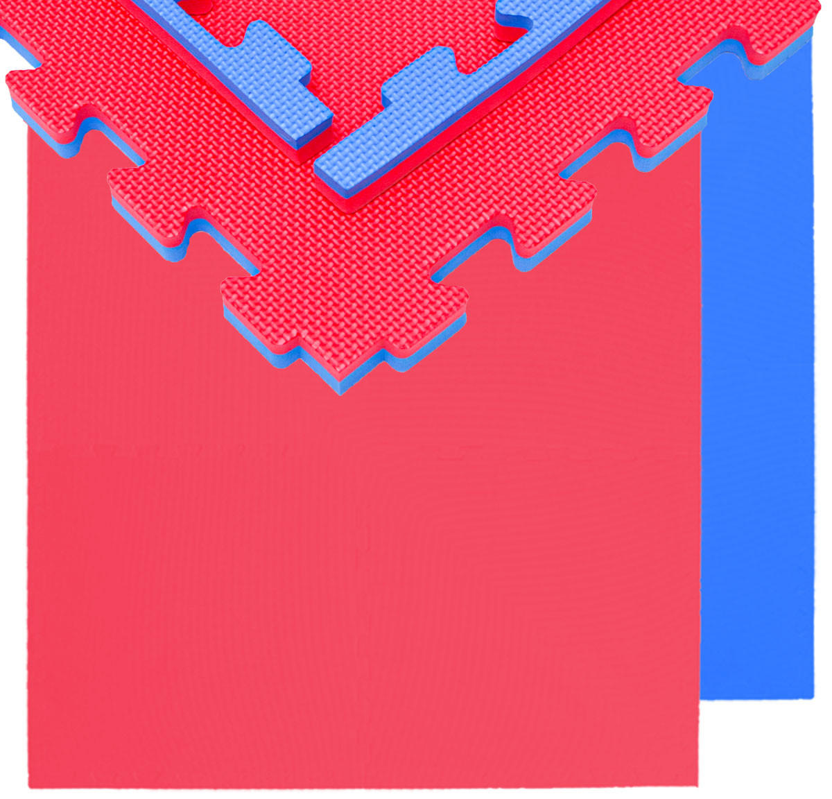 BODENSCHUTZMATTE 63x63x2 cm, Blau, 8er Set - Blau, Kunststoff (63/63cm) - eyepower
