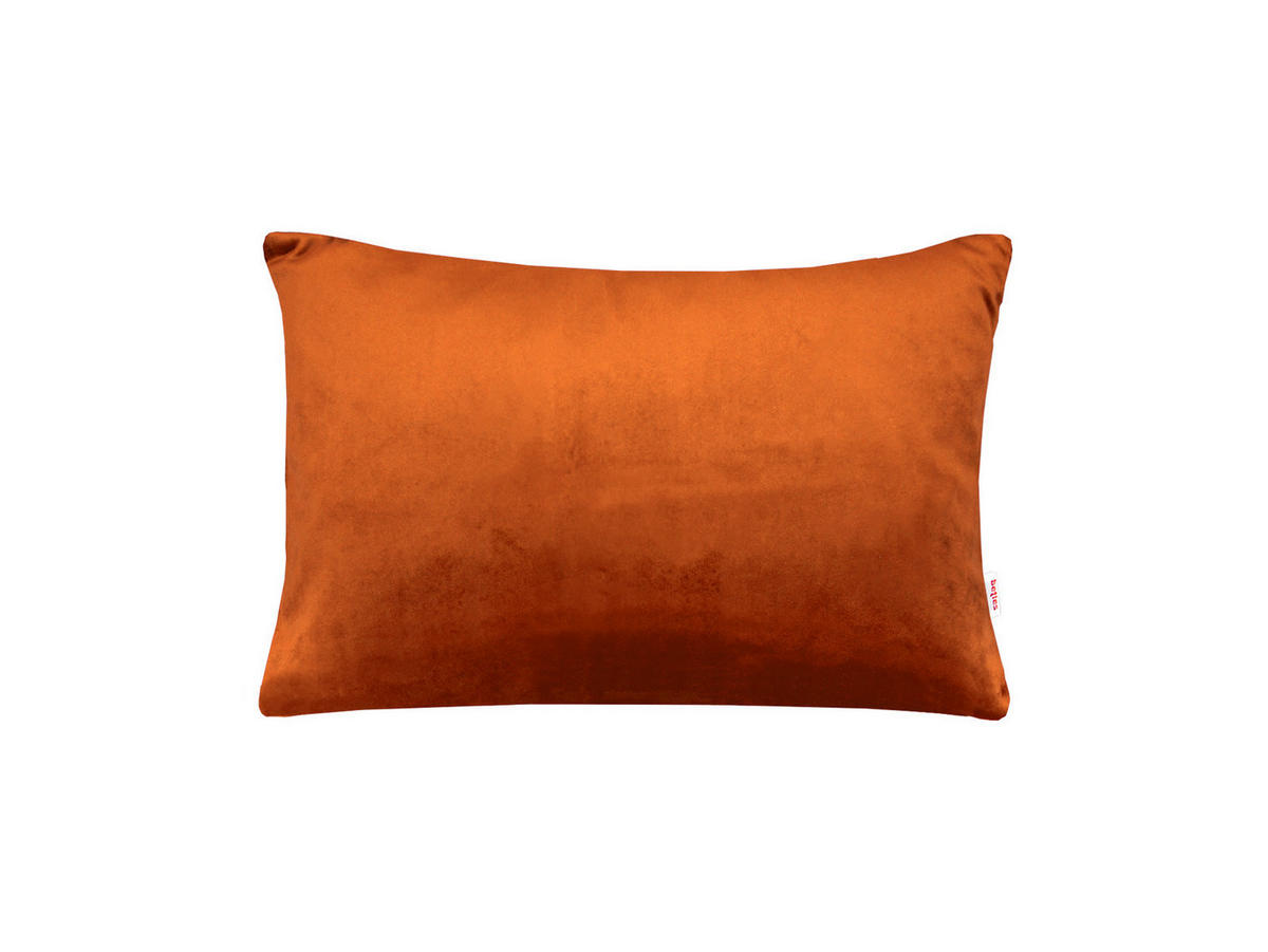 KISSENHÜLLE Samt&Sonders rost-orange 25/35 cm - Dunkelorange, Textil (25/35cm) - beties Heimtextil