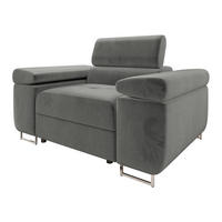 SESSEL Torezio - Grau, Holz/Textil (134/90/102cm) - MIRJAN24