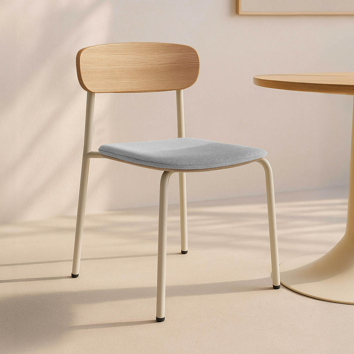 STUHL 2-tlg., Hellblau - Blau, Holz (46/78/52cm) - Oviala
