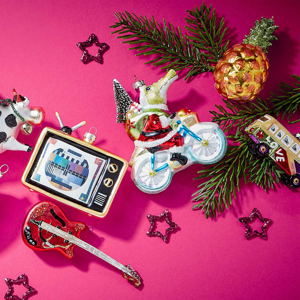 BAUMANHÄNGER Hang On Ananas 11cm - Gelb, Glas (6/11/6cm) - Butlers