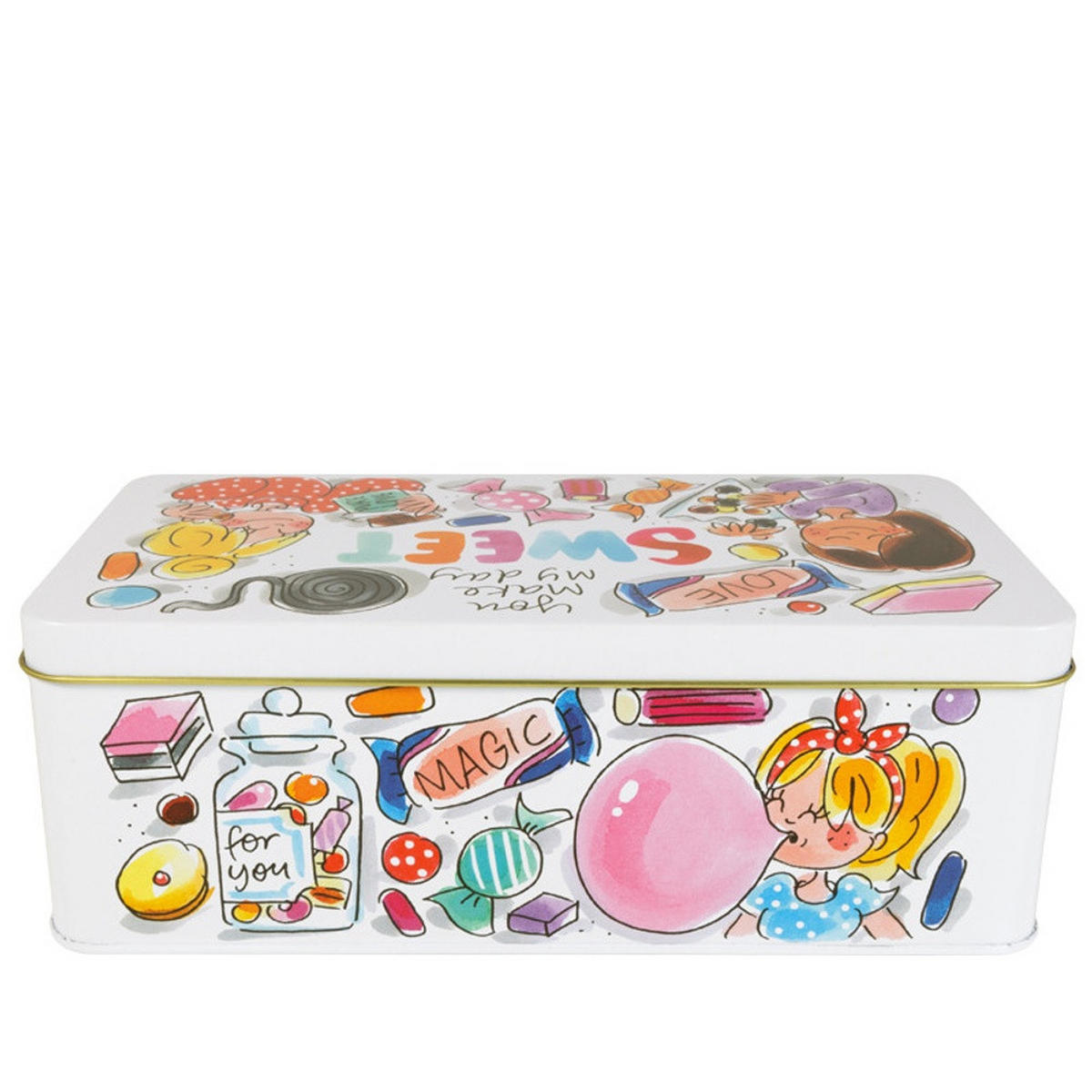DOSEN Sweet in Bunt - 19,5 x 10,5cm - Multicolor, Metall (10.4/7/19.5cm) - Blond Amsterdam