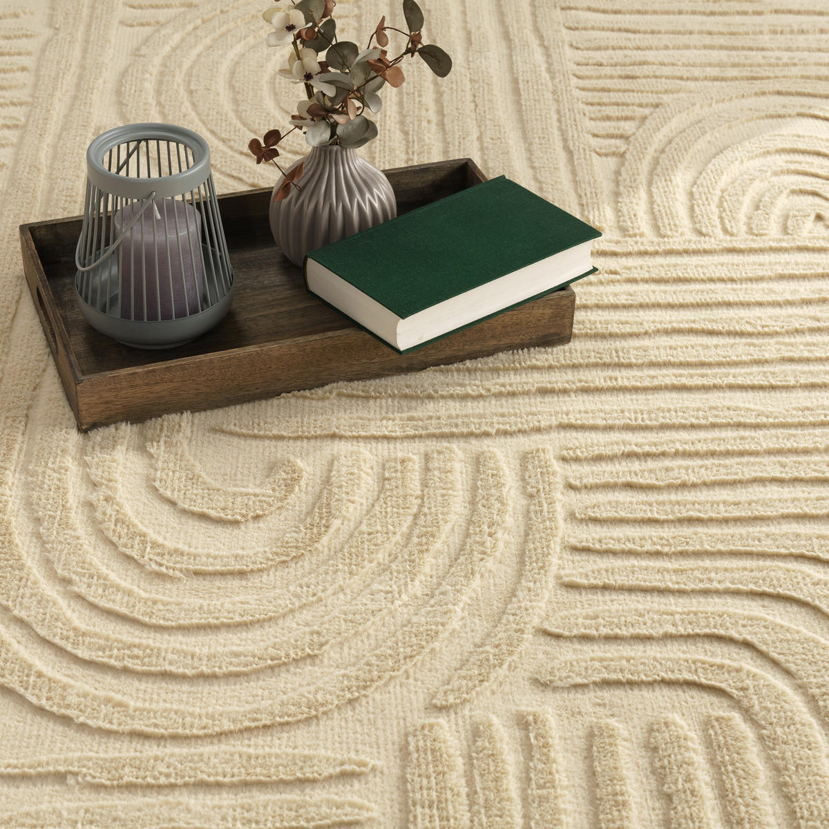 KURZFLORTEPPICH 80/150 cm Lelystad 527 - Beige, Textil (80/150cm) - Paco Home