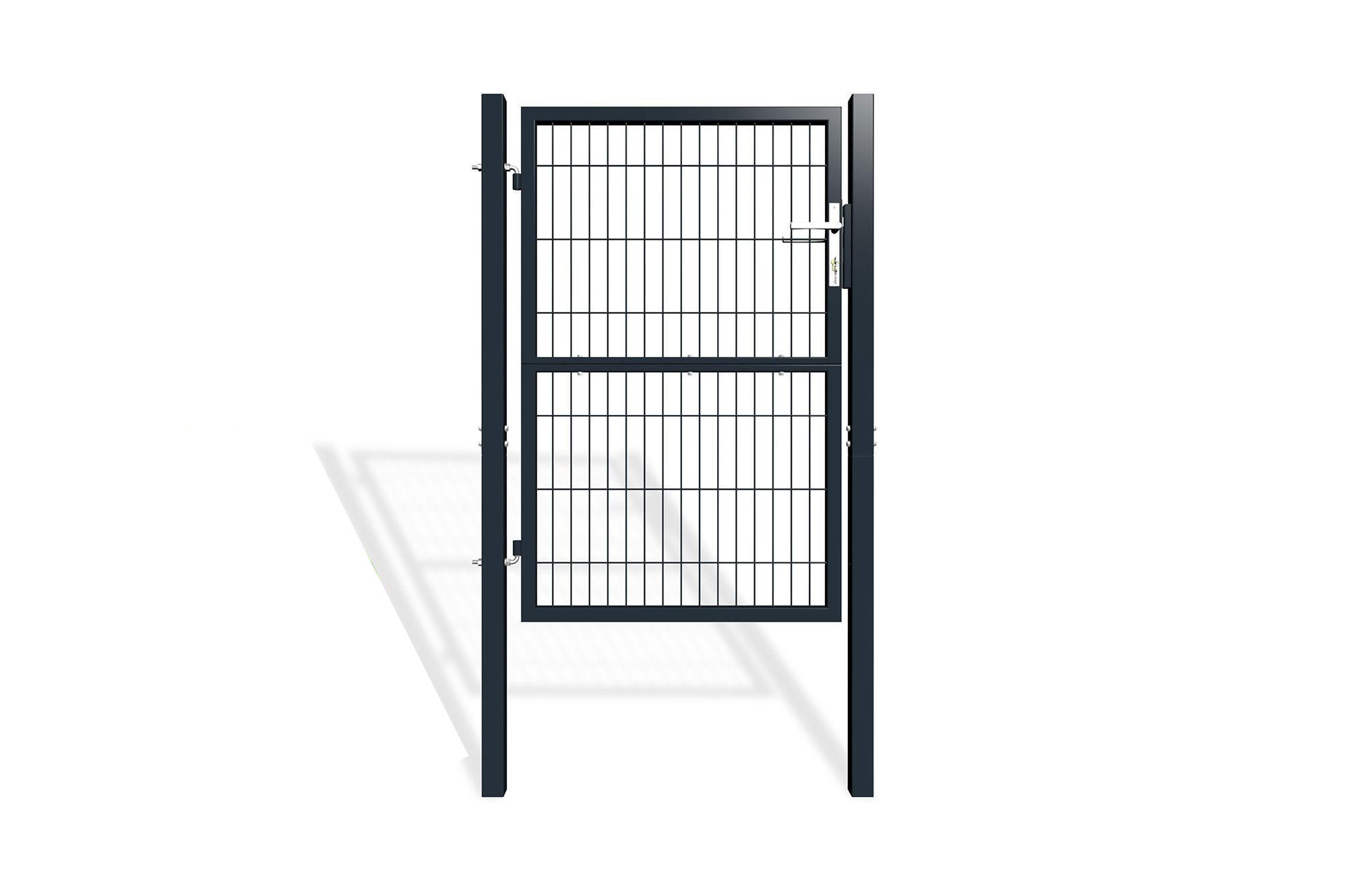 ZAUNTOR Razo grau 1m H.140cm Metall - Grau, Metall (106/146cm) - Casanoov