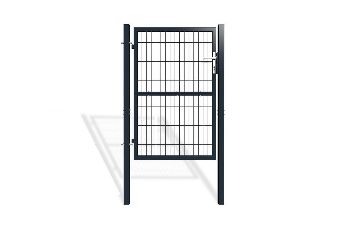 ZAUNTOR Razo grau 1m H.140cm Metall - Grau, Metall (106/146cm) - Casanoov