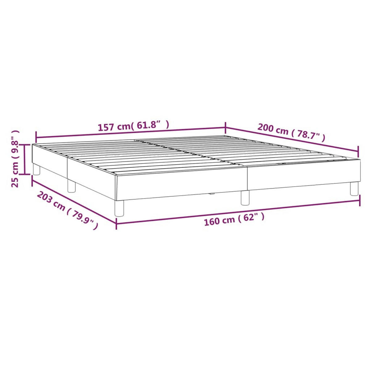 POLSTERBETT Quintero 160/203 cm - Weiß, Holzwerkstoff (160/200cm) - Nettlife