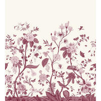 FOTOTAPETE Toile de Jouy 2.5 x 2.79 m - Rot, Papier (250/279cm) - ESTAhome