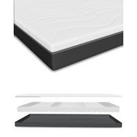 MITTELFEST Komfortable Kaltschaummatratze Öeko-Tex Zertifiziert 160 x 200 cm - Weiß, Textil (160/200cm) - Schlaftroll