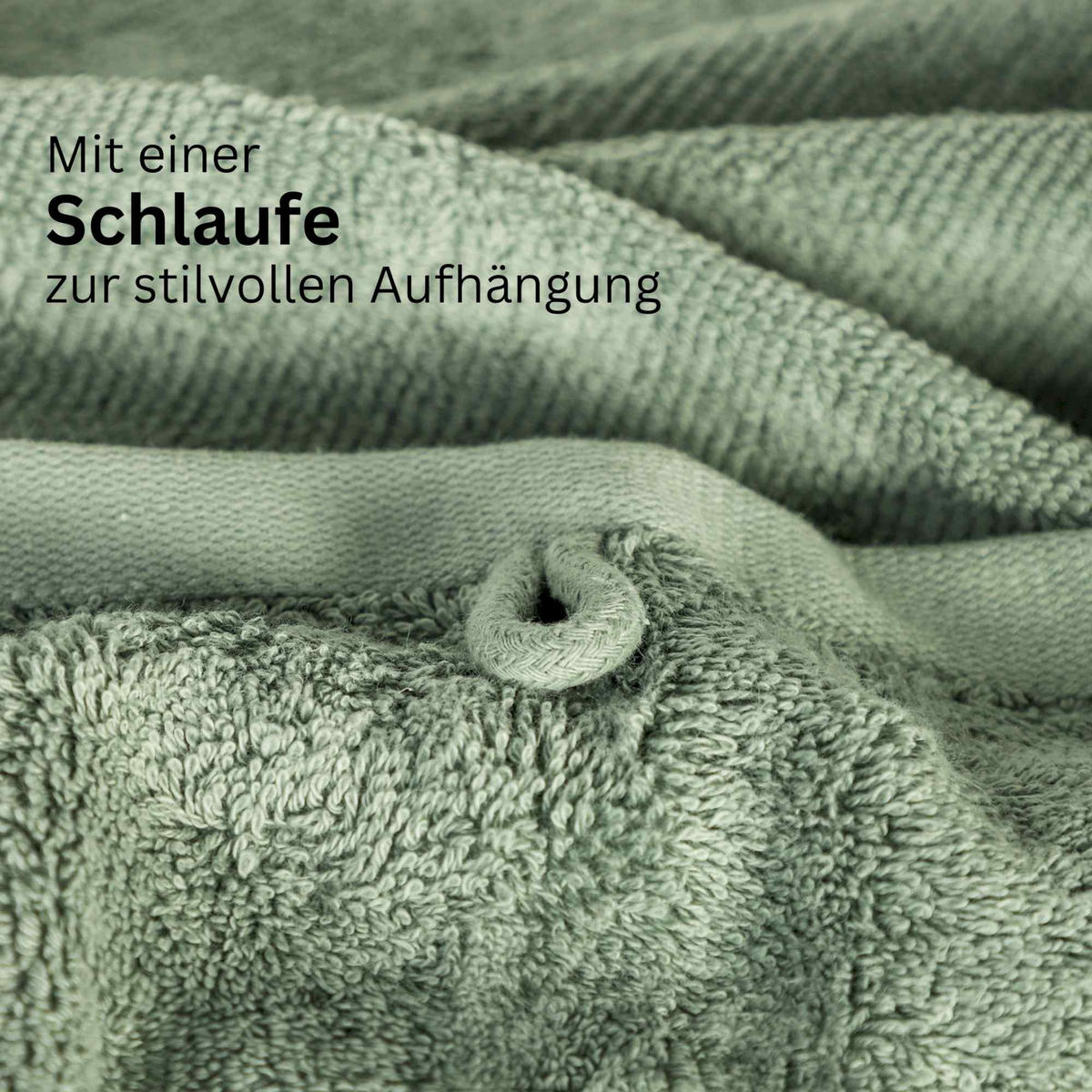 HANDTUCH SENSE-4 - Grün, Textil (50/100cm) - Schöner Wohnen
