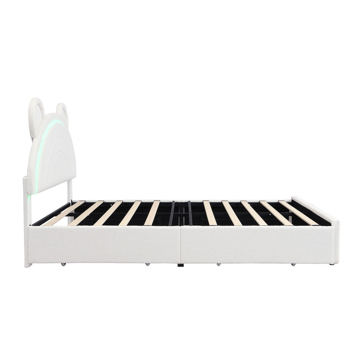 KINDERBETT 140/200 cm Beige - Beige, Textil