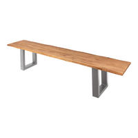 SITZBANK ENRICO - Beige/Naturfarben, Holz (120/47/42cm) - SAM