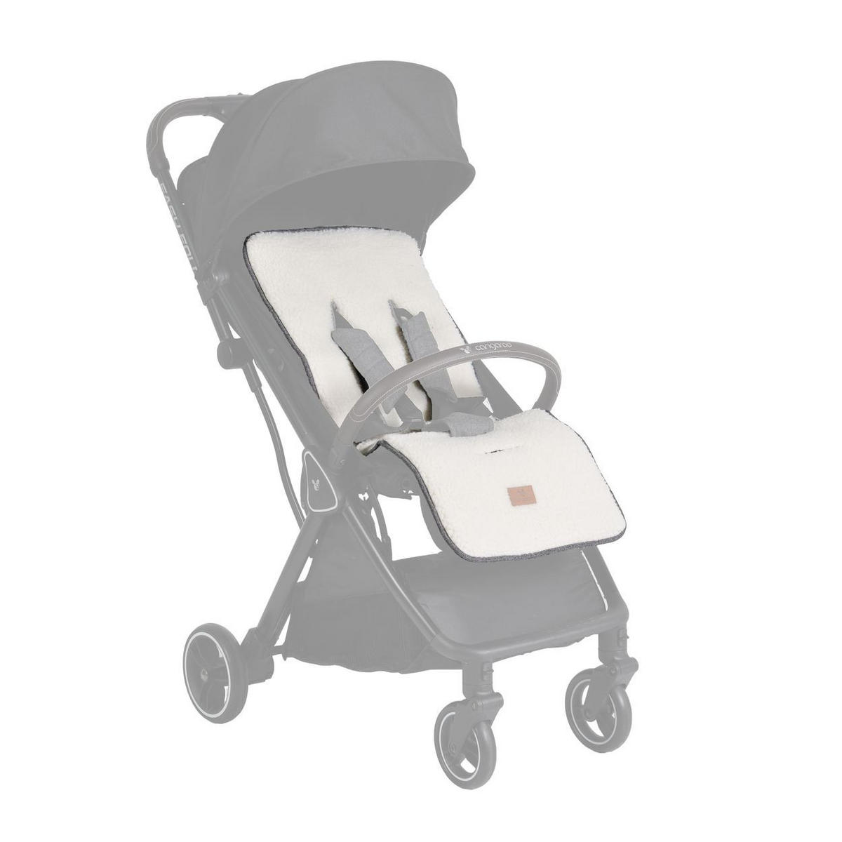 KINDERWAGEN Stroller pad Luxe grau Universalsitzunterlage 80 x 34 cm, für jede Jahreszeit geeignet - Grau, Textil (34/2/80cm) - Cangaroo