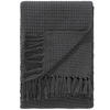 BAUMWOLLDECKE Amalia Dunkelgrau 125x150 cm - Dunkelgrau, Textil (125/150cm) - benuta Pure
