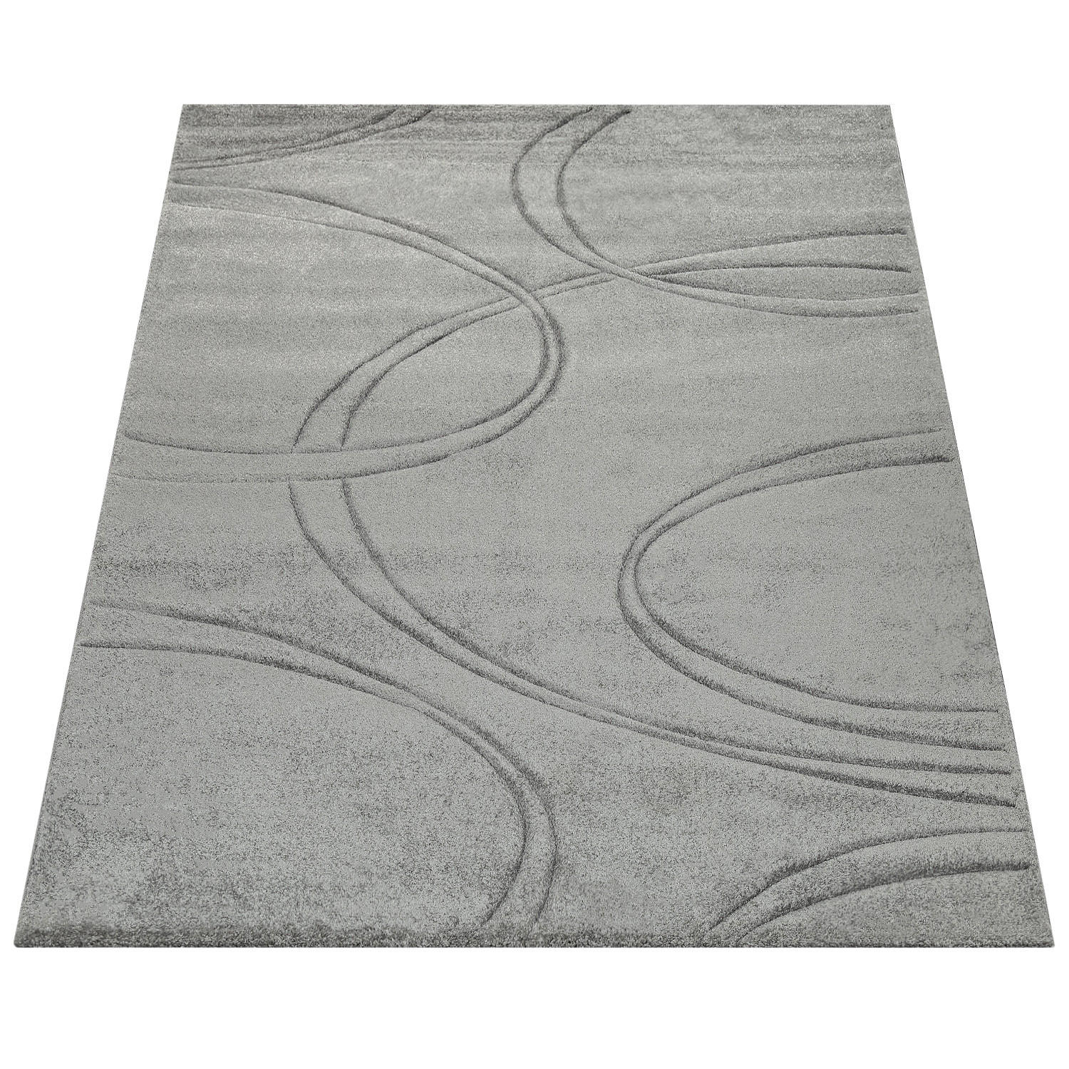 HOCHFLORTEPPICH 60/110 cm Brilliance 757 - Grau, Textil (60/110cm) - Paco Home
