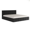 POLSTERBETT aus Velvet Sandvika Schwarz 160x200 cm - Schwarz, Textil (160/200cm) - Meblito