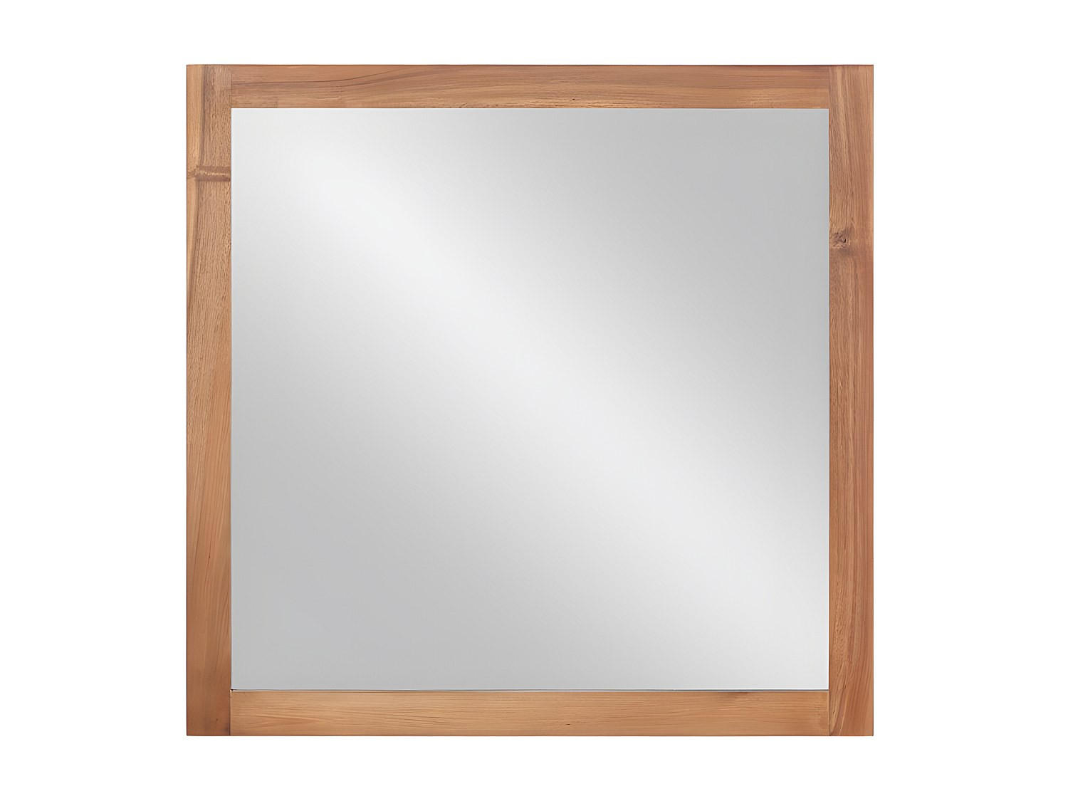 Vente-Unique Wandspiegel Natur 60x60x0.2 cm
