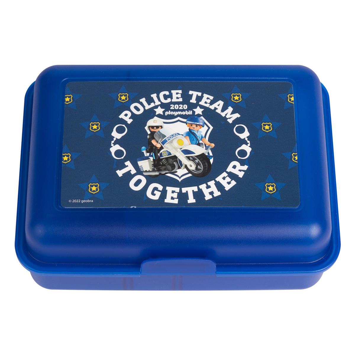 BROTDOSE Playmobil City Action Polizei Blau 17,5 x 12,8 x 6,9 cm - Blau, Kunststoff (17.5/6.9/12.8cm) - Playmobil