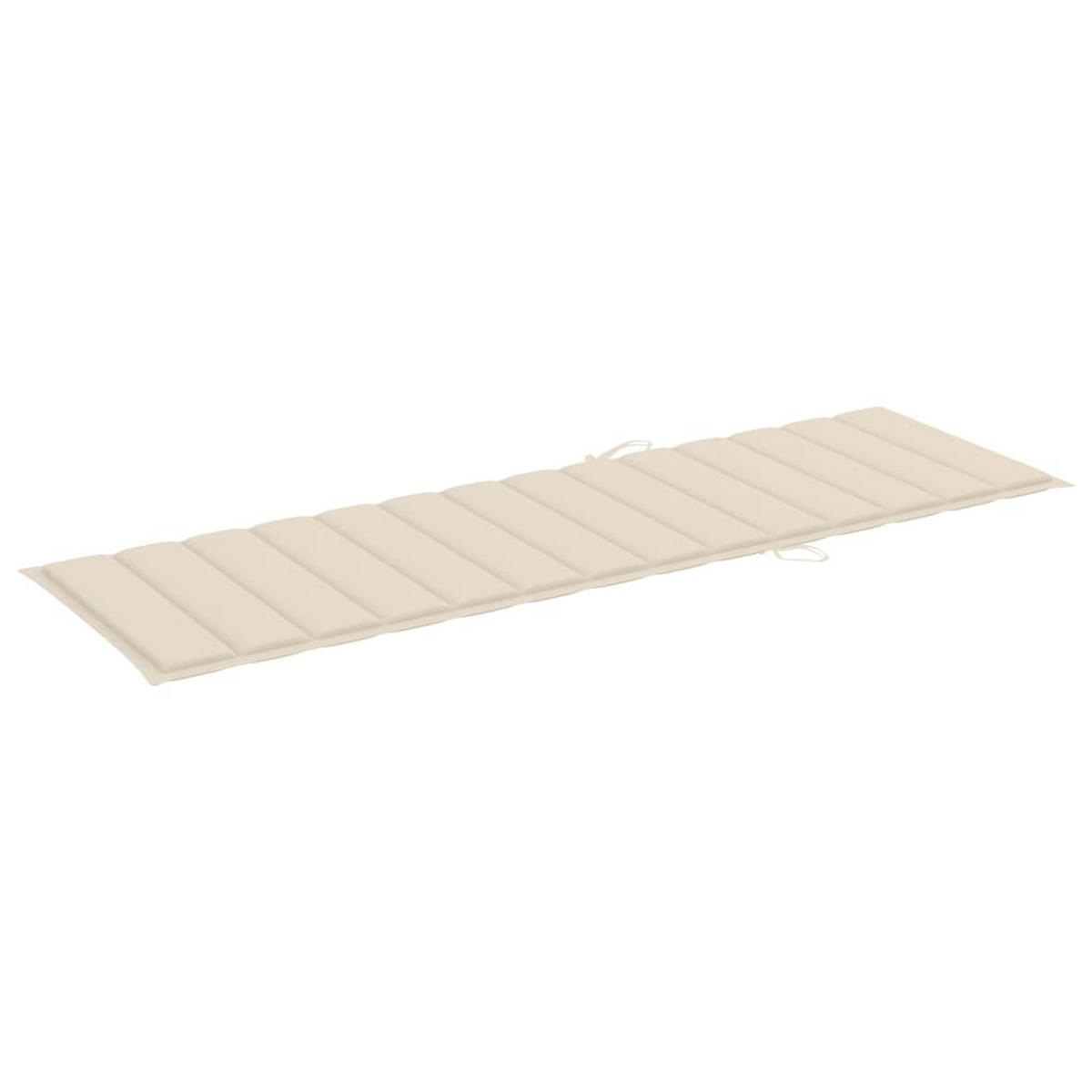SONNENLIEGE mit Auflage Akazie Massivholz - Grau, Holz (68/86/200cm) - furnicato