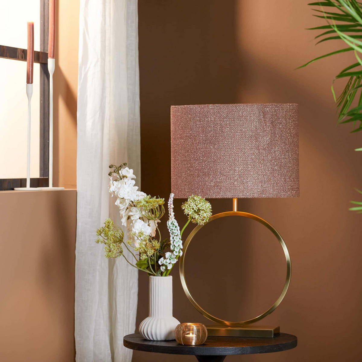 LAMPENFUSS Liva Gold 40/12.5/57 cm - Goldfarben, Metall (40/12.5/57cm) - Light & Living