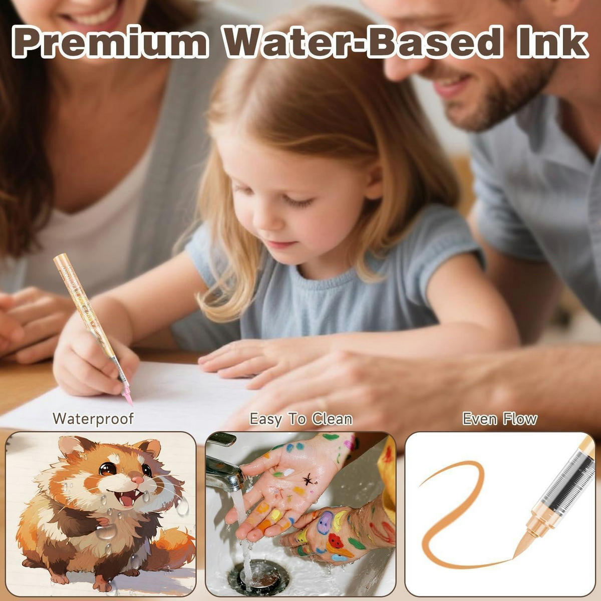 ACRYLMARKER Set 24-teilig Skin Tone Weiche Spitze - Multicolor, Kunststoff (14/2.5/15.2cm)