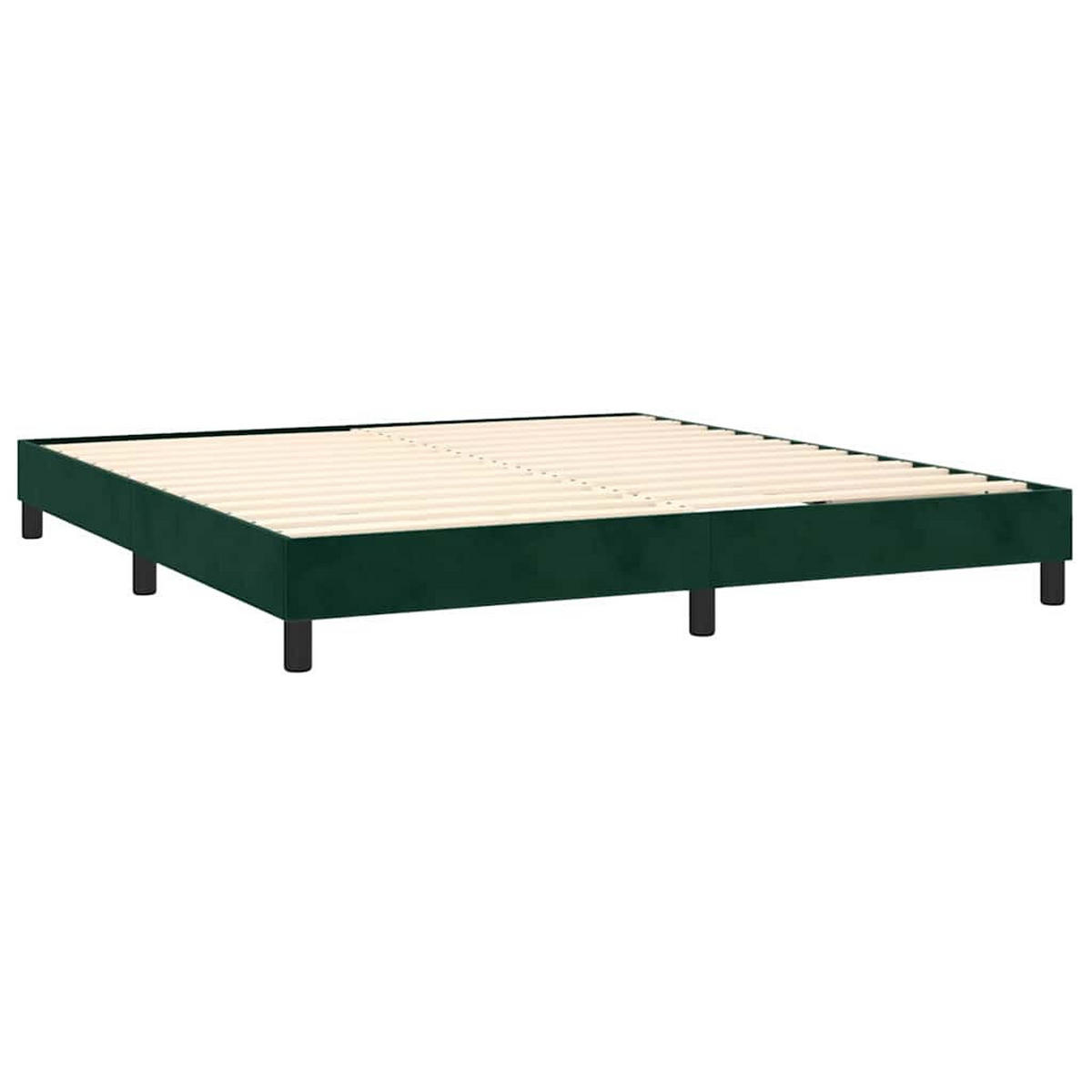 BOXSPRINGBETT 160/200 Cm Grün Samt - Grün, Textil (160/203cm) - vidaXL