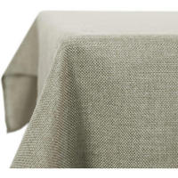 TISCHDECKE Leinenoptik Wasserabweisend 240 x 140 cm - Taupe, Textil (240/140/1cm)