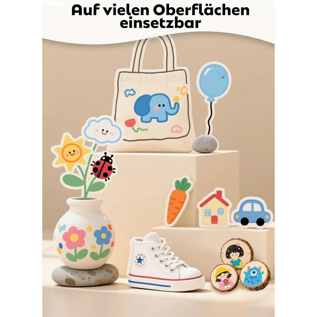ACRYLSTIFTE Set 60-teilig mit Doppelspitze - Multicolor, Kunststoff (1/1/17.5cm)