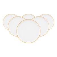 FRÜHSTÜCKSTELLER Sento Home Pure Lines Mango Orange ø 21,4 cm 6er Set - Orange, Keramik (21.4cm) - Seltmann Weiden