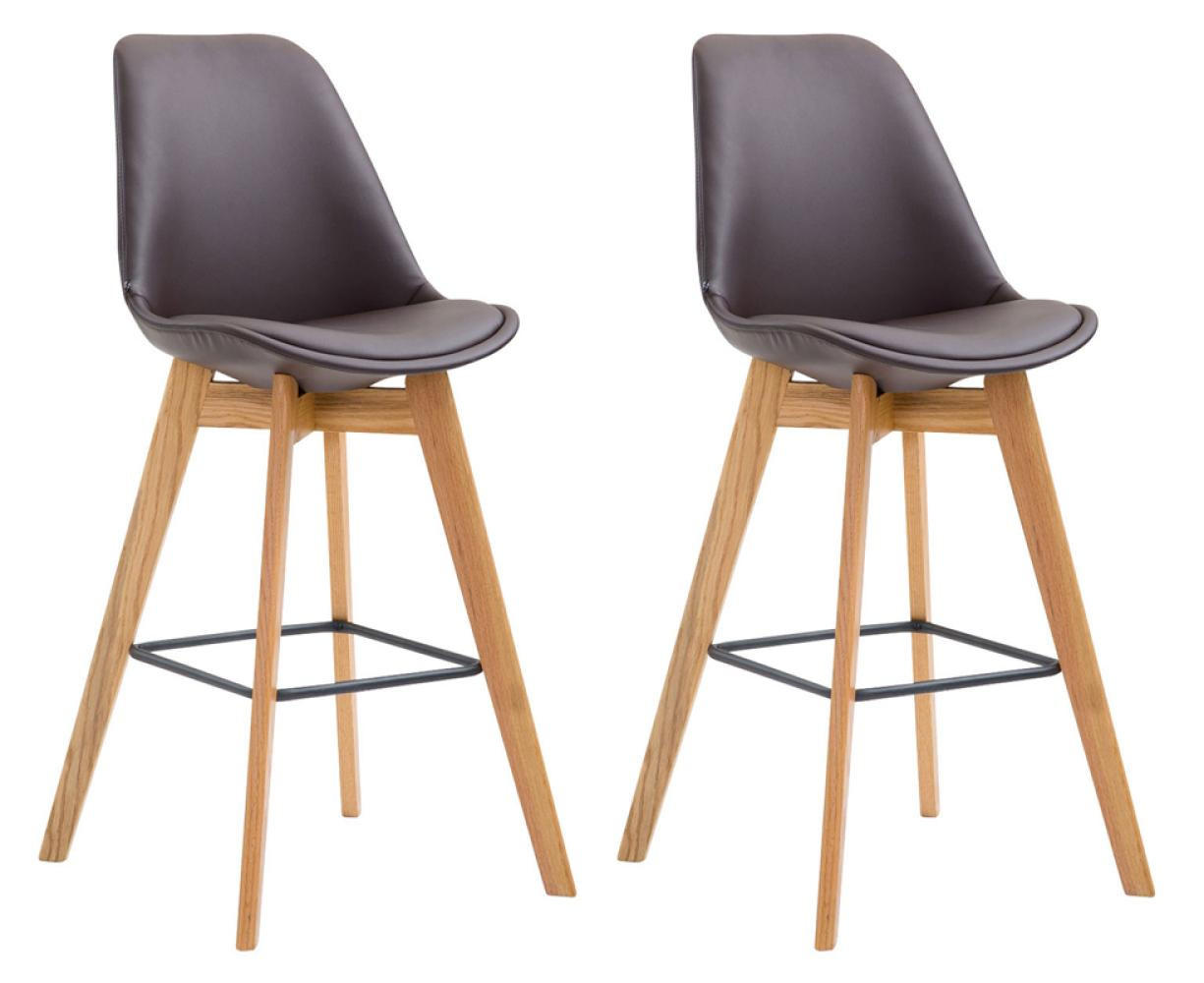 CLP Barhocker Braun 48x112x56 cm