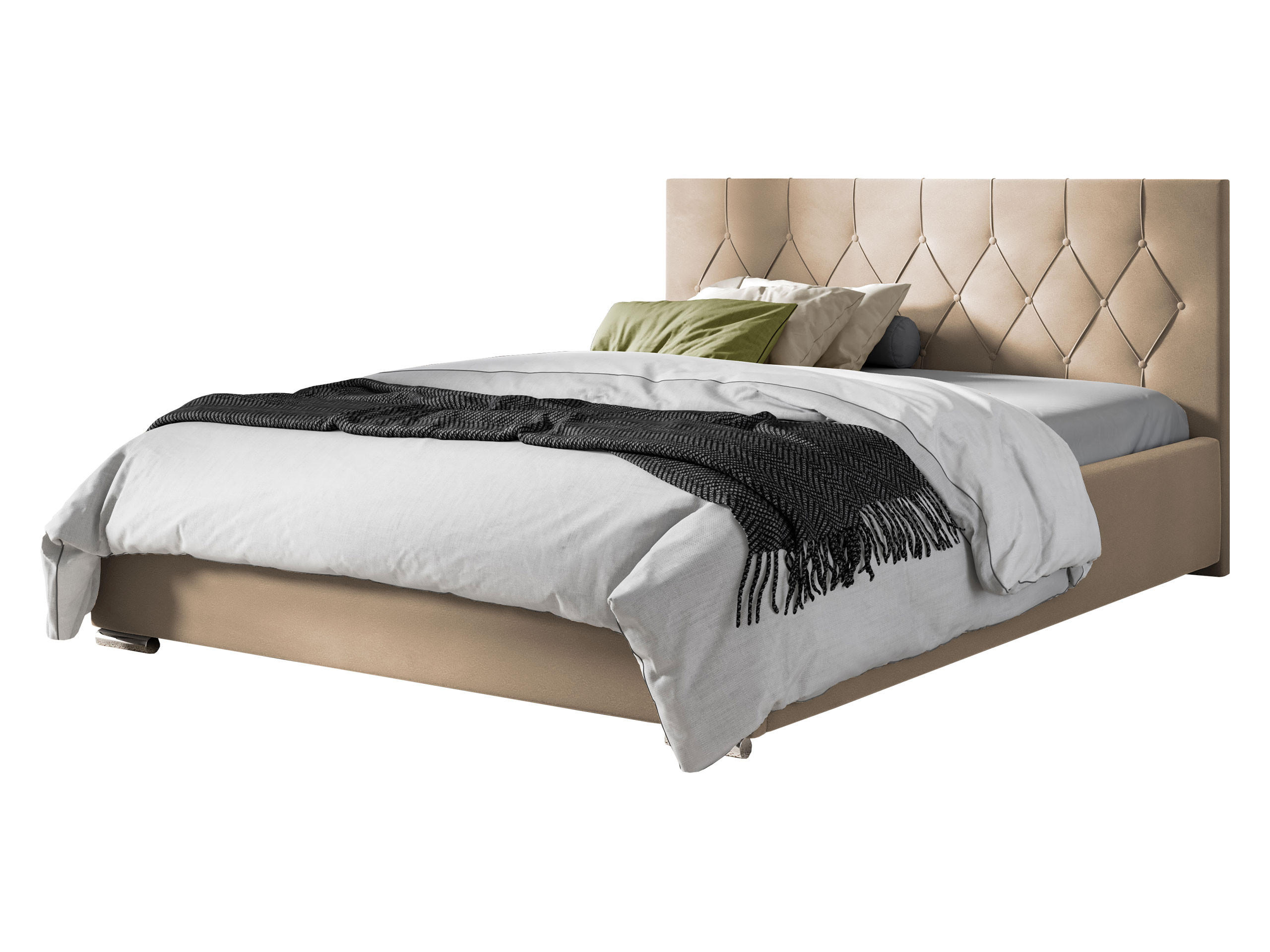 POLSTERBETT Sky Tap - Beige, Holz (140/200cm) - MIRJAN24