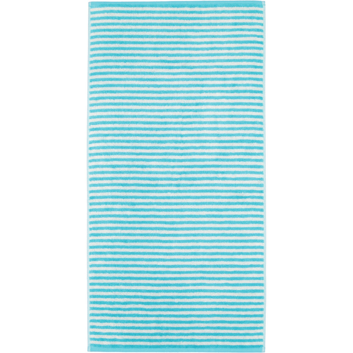 GÄSTETUCH CAMPUS RINGEL 955 TÜRKIS - 41 - Blau, Textil (30/50cm) - Cawoe
