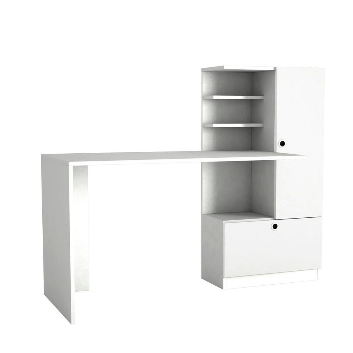 SCHREIBTISCH Merinos Weiß - Weiß, Holzwerkstoff (62/150/120cm) - moebel17