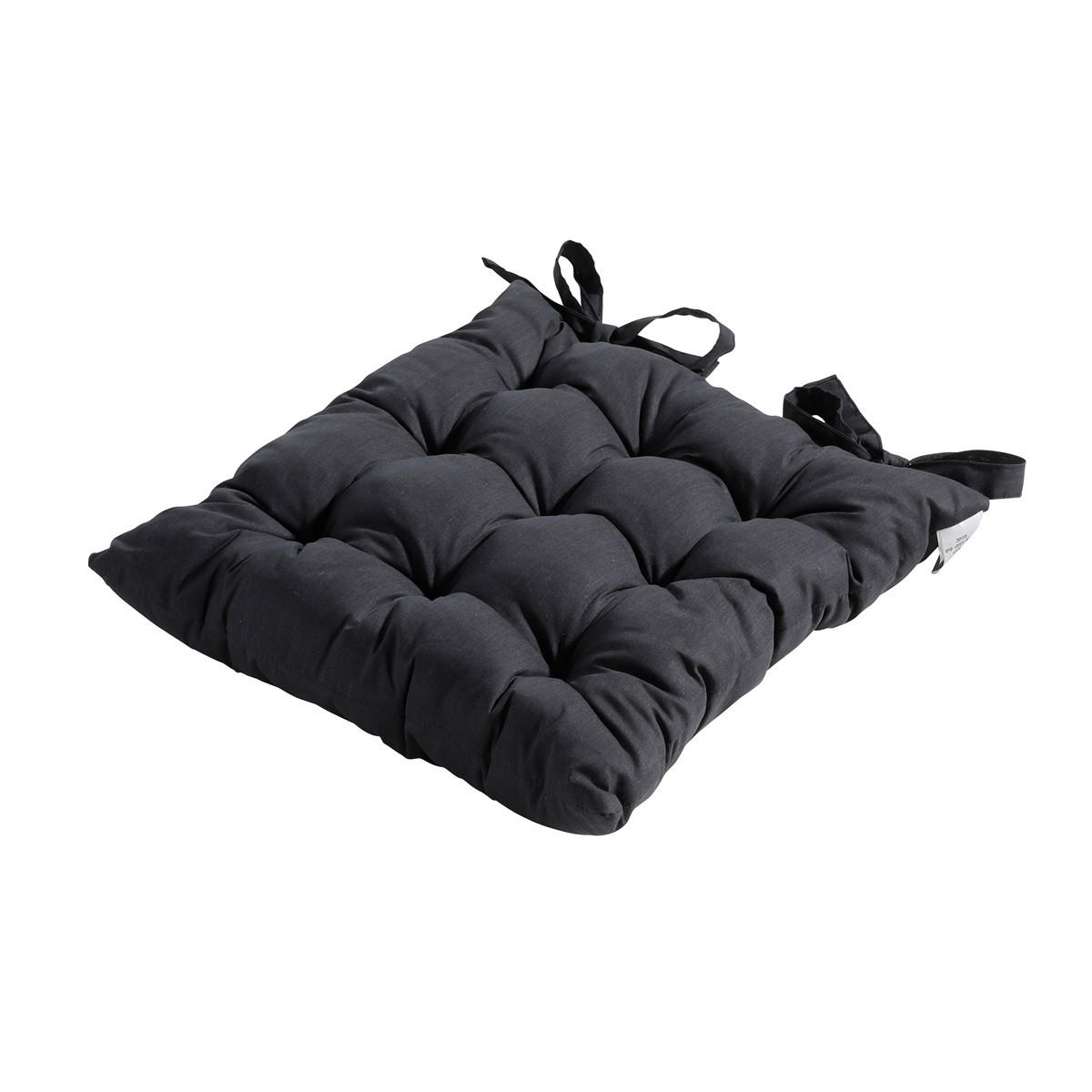 SITZKISSEN Basic 46/46 cm 4er-Set - Schwarz, Textil (46/8/46cm) - Madison