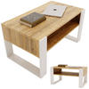 COUCHTISCH Holzwerkstoff rechteckig stabil Kiefer Milford 45/53,6/92cm - Kiefer Milford/Weiß, Holzwerkstoff (53.6/92/45cm) - CraftPAK