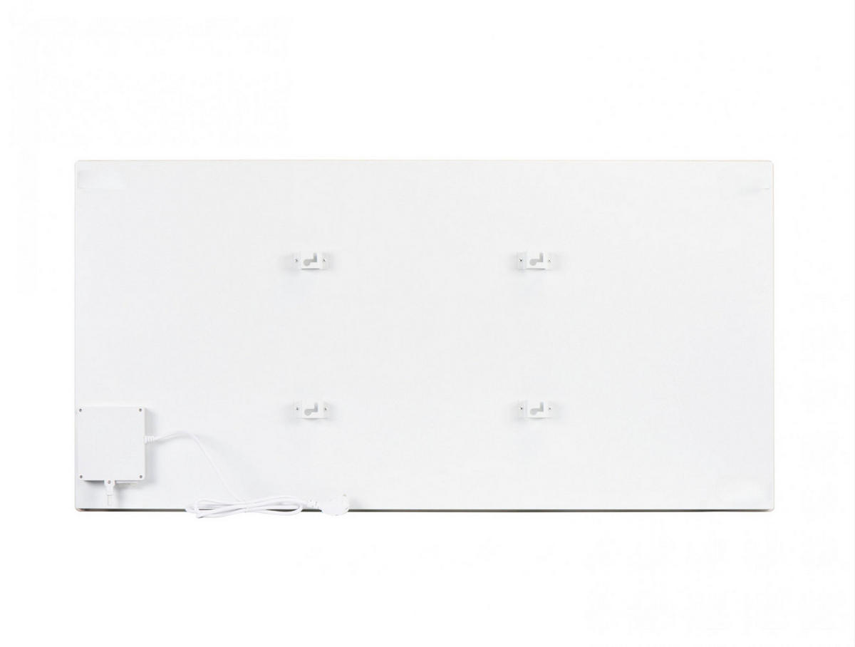 HEIZKÖRPERPANEEL Weiß mit Marmoreffekt und WiFi-App-Steuerung 1000 W - Weiß, Keramik (120/60/7cm) - Purline