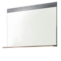GARDEROBENSPIEGEL Used Wood Shabby mit grau, Wandspiegel mit Ablage 90 x 69 cm - Grau, Glas/Holzwerkstoff (90/69/16cm) - Top.Furn