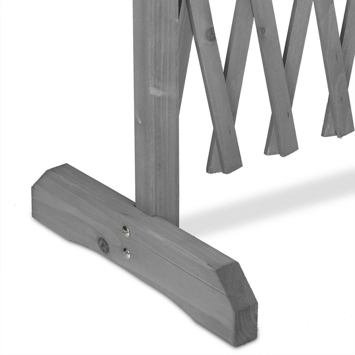 RANKGITTER - Grau, Holz (185/73/28cm) - Relaxdays