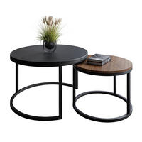 COUCHTISCH CIRI MIX SLIM 2-in-1 - Schwarz, Holzwerkstoff (70/70/48cm) - Lookway