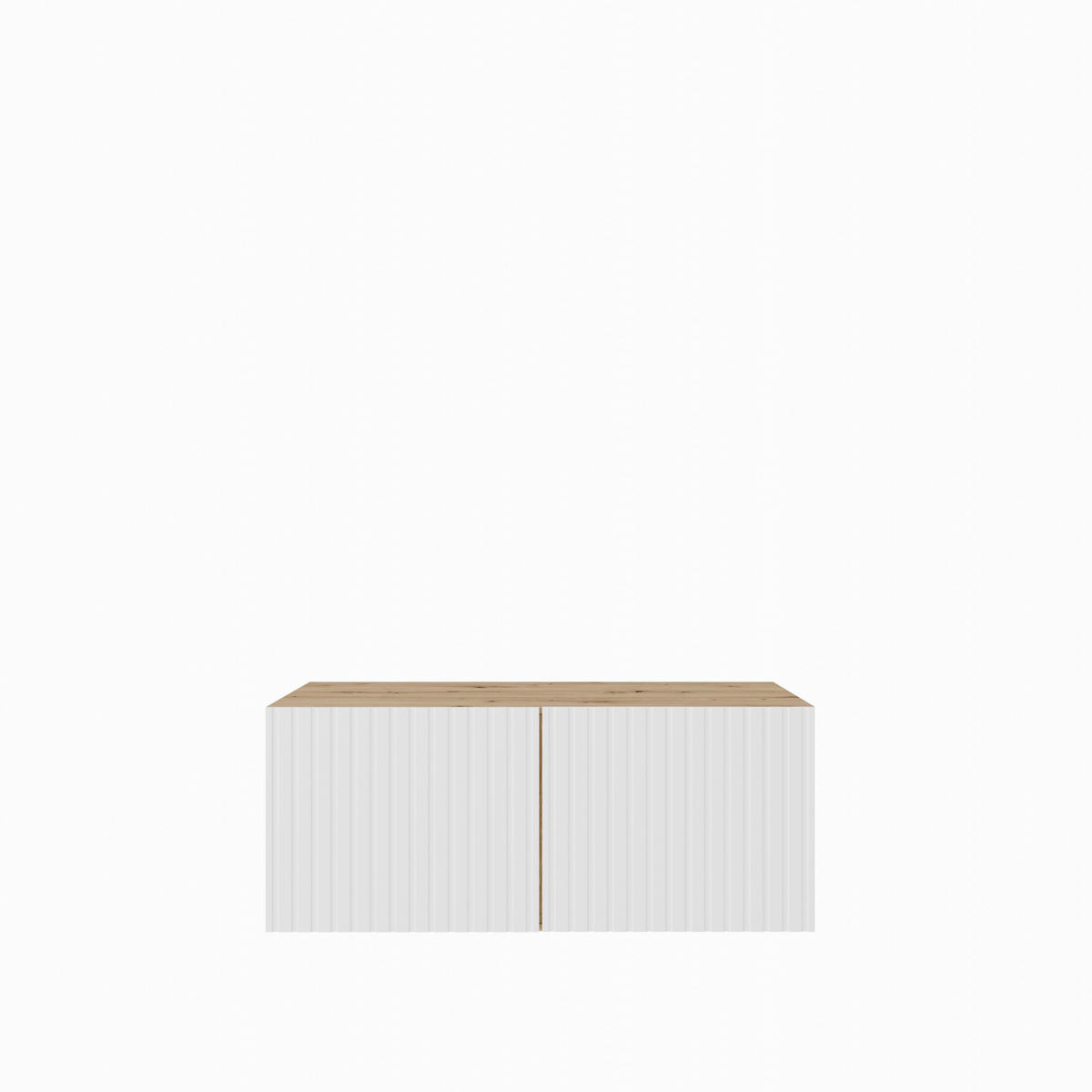 TV-SCHRANK Mio 100 cm, zweitürig, artisan, weiß - Eiche Artisan/Weiß, Kunststoff (100/40/41cm) - Margaret Hadas24