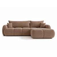 ECKSOFA Loria, Seite: Rechts - Schwarz/Rosa, Holz/Kunststoff (183/273cm) - Sofnet