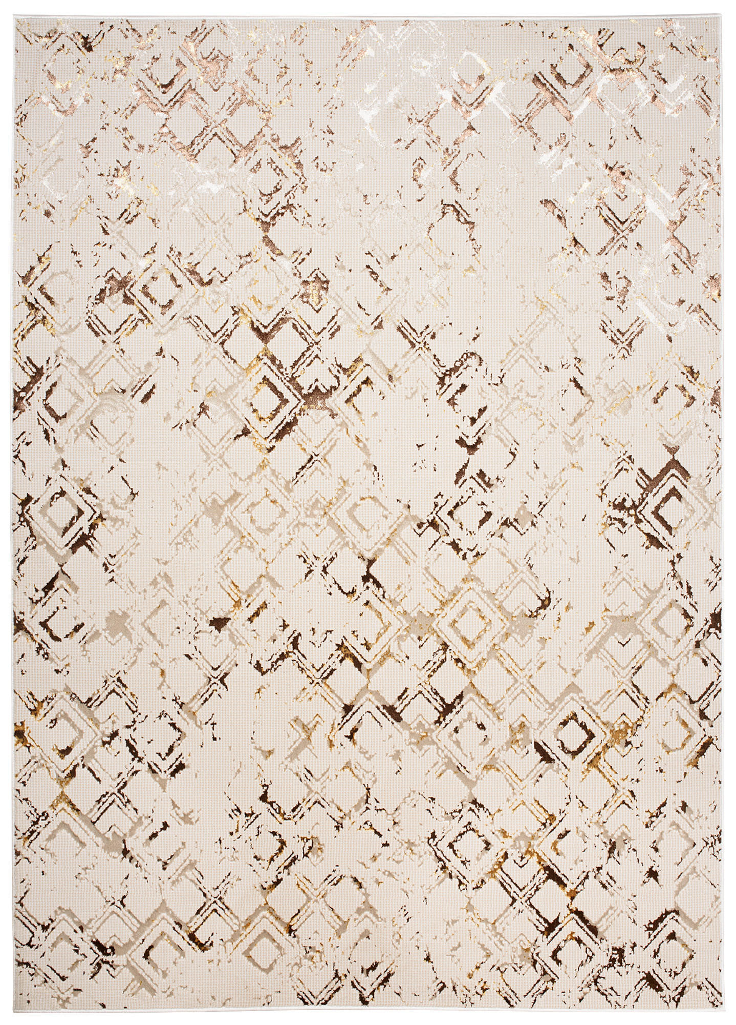 TEPPICH GOLDEN Creme 160/230 cm - Creme, Kunststoff (160/230cm) - Tapiso