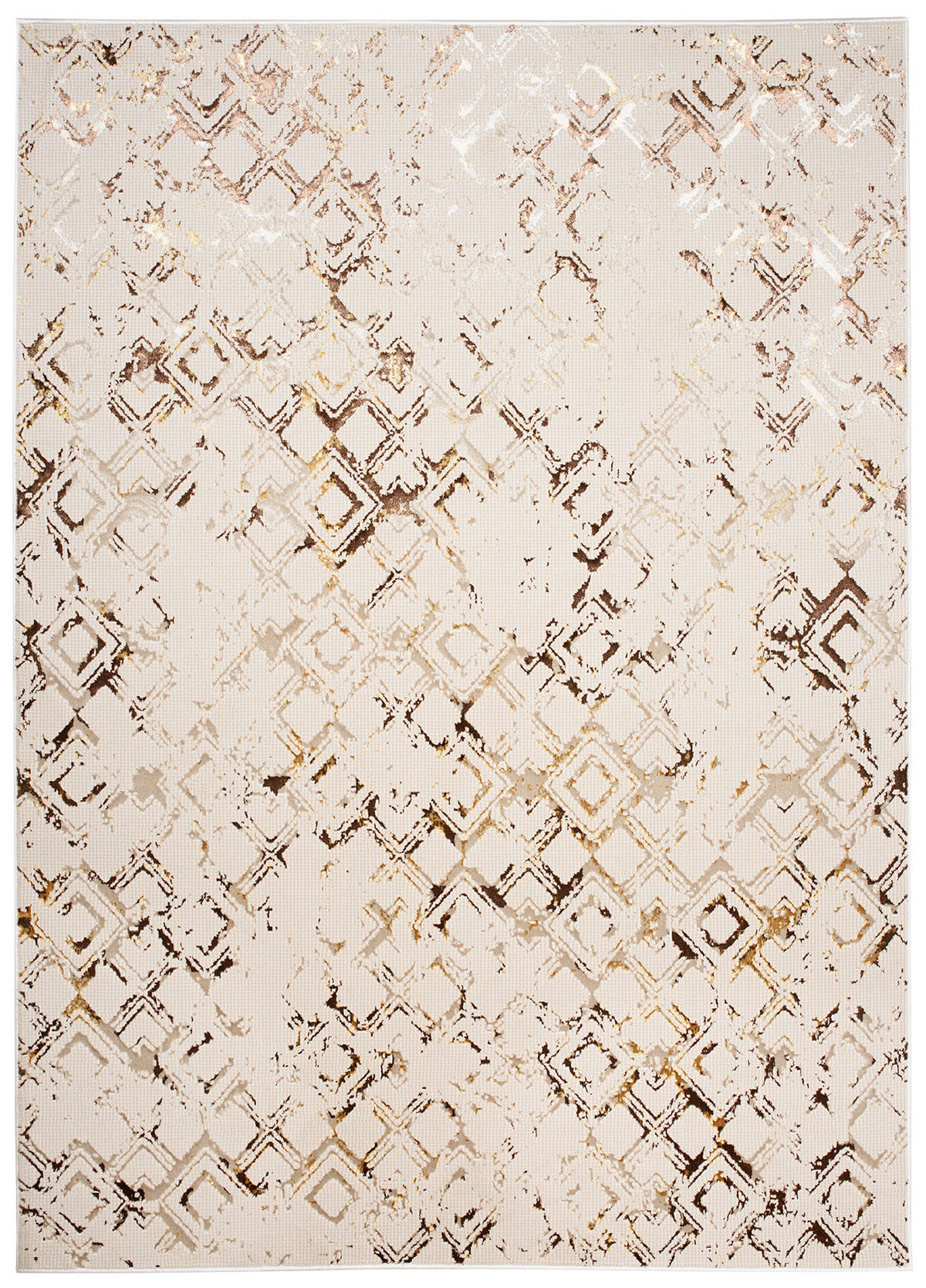 TEPPICH GOLDEN Creme 160/230 cm - Creme, Kunststoff (160/230cm) - Tapiso