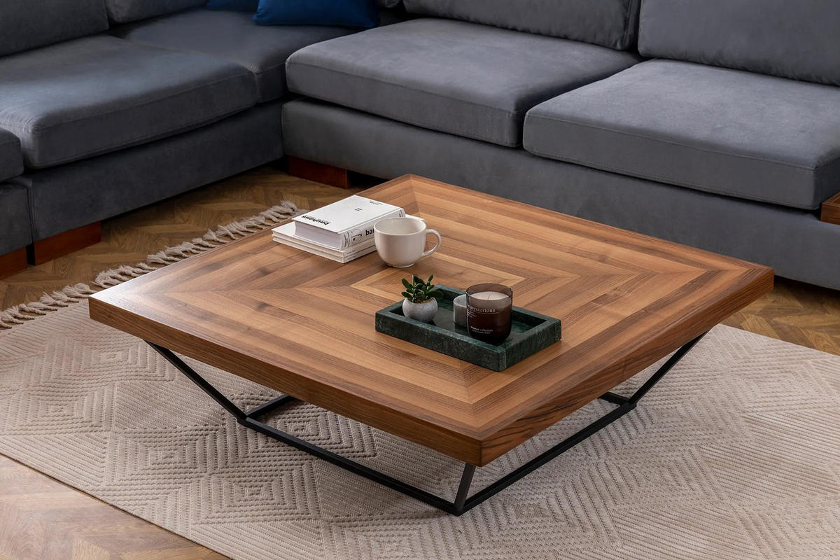 COUCHTISCH cora Braun - Braun, Holz (100/100/32cm) - Habitat Garten