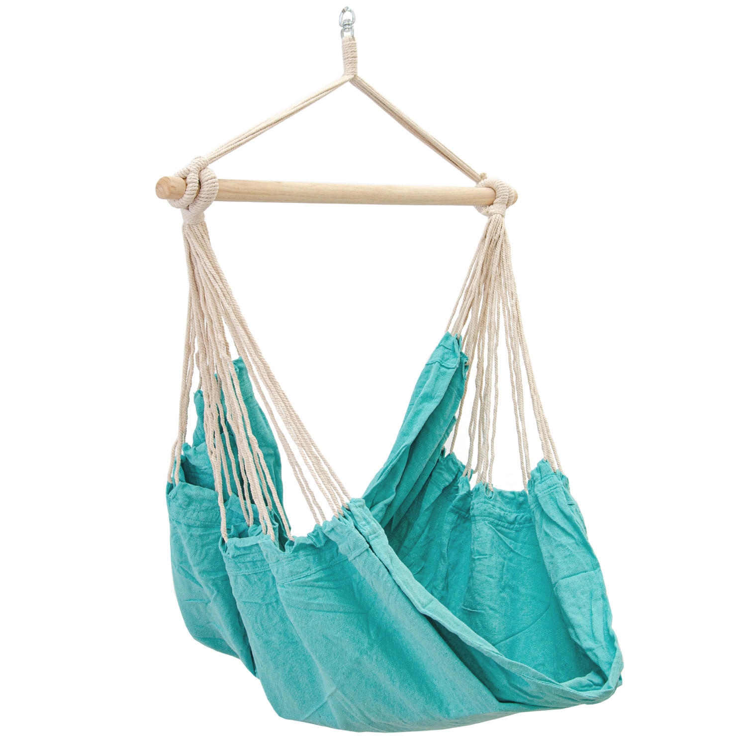 XXL-HÄNGESESSEL 185/130 cm Belastbar bis 150 kg Mintgrün - Mintgrün, Textil (130/155/185cm) - Amanka