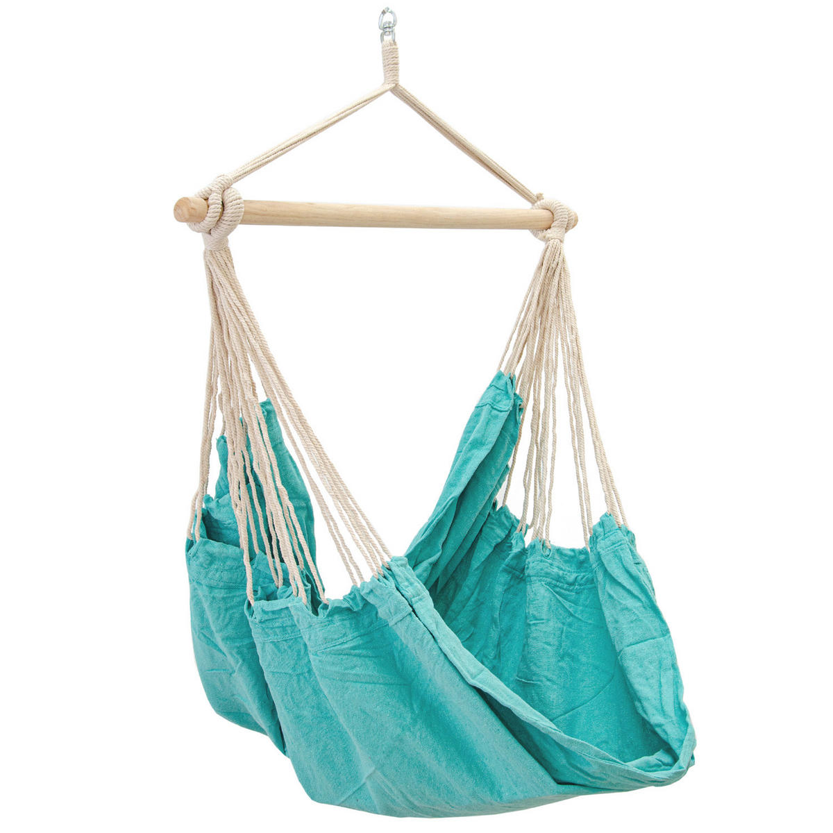 XXL-HÄNGESESSEL 185/130 cm Belastbar bis 150 kg Mintgrün - Mintgrün, Textil (130/155/185cm) - Amanka