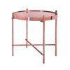 BEISTELLTISCH rund Kupfer Ø 43/45 cm - Kupferfarben, Metall (45/43/45cm) - WOMO-DESIGN