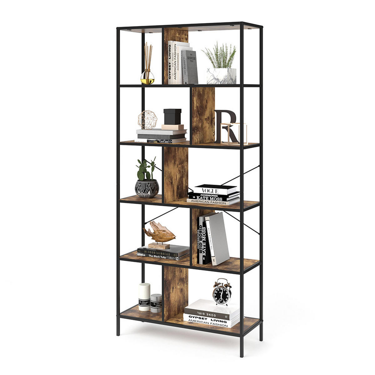 RAUMTEILER Fyrk Antikholz 80 x 180 cm - Alteiche, Holzwerkstoff (80/180/30cm) - Vicco