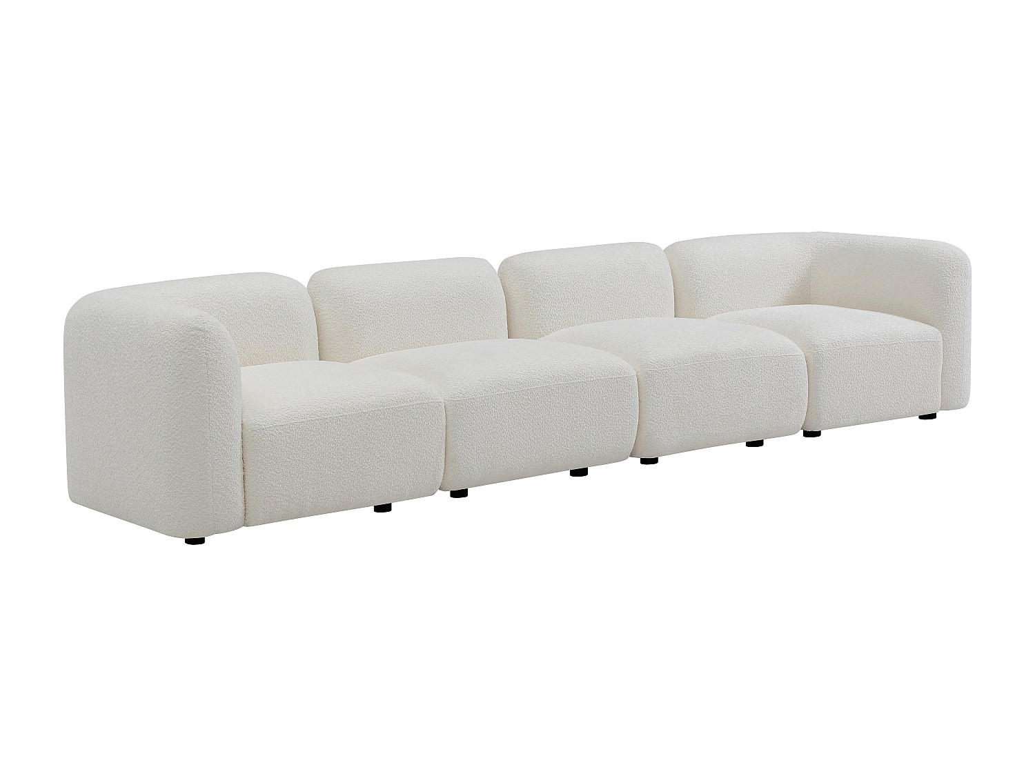 Vente-Unique Modulierbares Weiß 348x69x94 cm