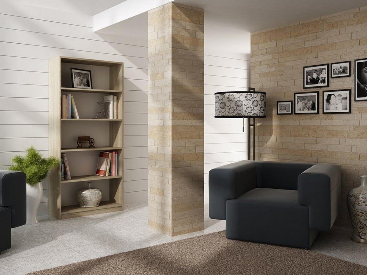 BÜCHERREGAL Sonoma 80/182/30 - Sonoma Eiche, Holzwerkstoff (80/182/30cm) - RAUMHIRSCH FURNITURE